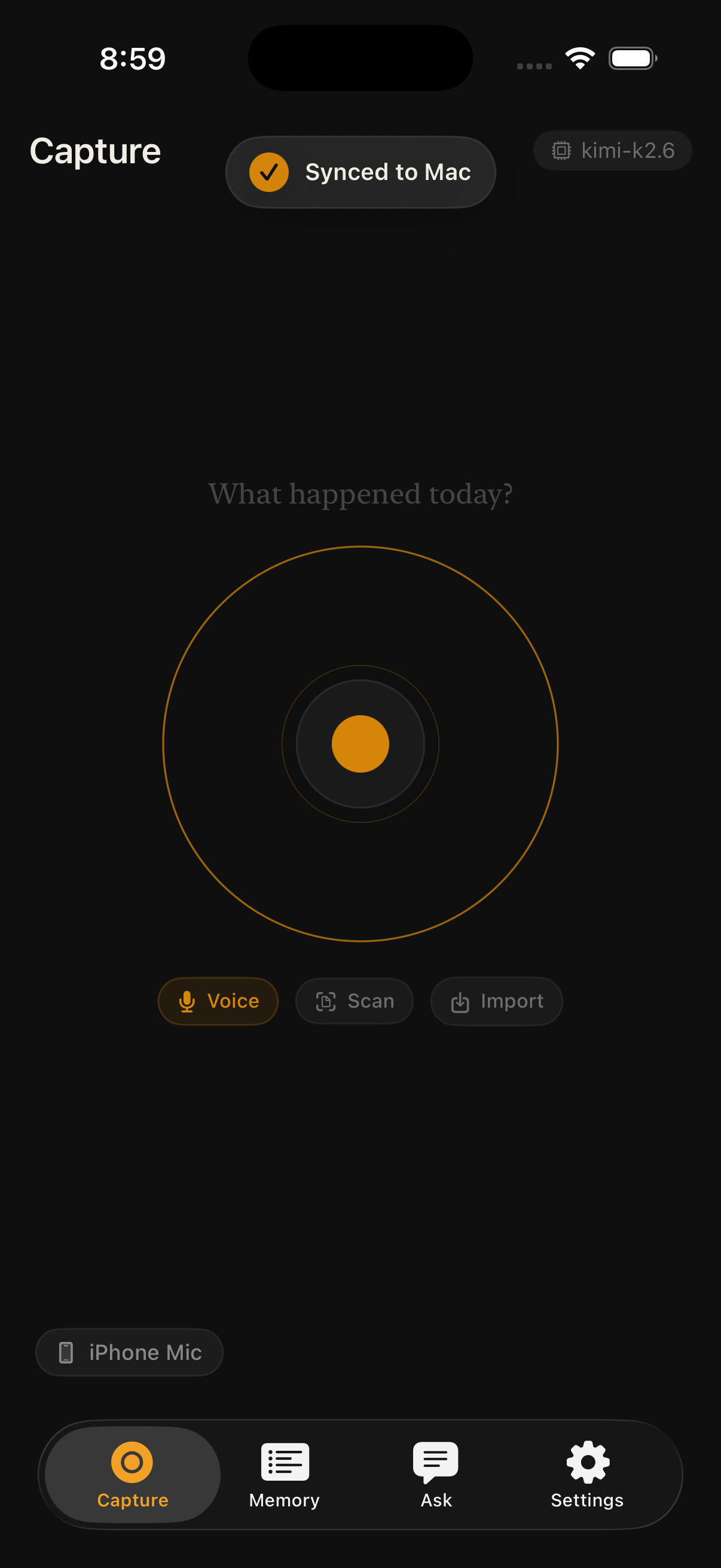 Trace on iPhone